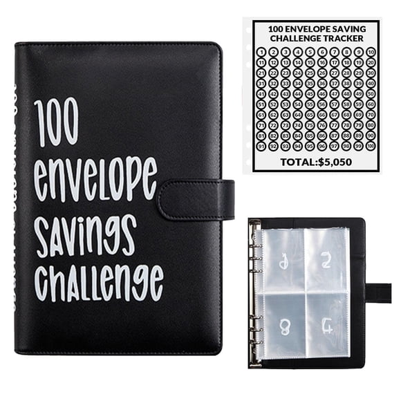 Carpeta Money Saving Challenge Con 100 Sobres