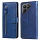 thumbnail image 3 of Funda con Cremallera para Tecno Pova 7, Carcasa Cartera de Cuero PU con Soporte y Tarjetero, 3 of 5