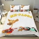 thumbnail image 1 of Gee-Raffa Conjunto de sábanas temático, trío de piezas, cómodo y amigable con la piel, diseño único, regalo de decoración para el hogar para familiares, amigos y fans, 90 cm * 190 cm, 1 of 6