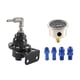 thumbnail image 5 of Regulador de presión de ajustable Universal con manómetro accesorios automotrices piezas de repuesto aleación de aluminio 200-800Kpa con 4 Negro, 5 of 5