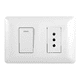 thumbnail image 1 of Pack 10 Tomacorriente 10a 250v Interruptor 9/12 10a 250v Blanco, 1 of 3