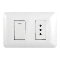 Genérico - Pack 10 Tomacorriente 10A 250V Interruptor 9/12 10A 250V Blanco