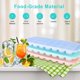 thumbnail image 2 of Bandejas para cubitos de hielo Fuukou Pack de 3 con tapa, libre de BPA, 2 of 7