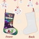 thumbnail image 3 of Hey AJ Tema: Calcetines de Navidad, fino lino blanco para colgar en escaleras y chimenea, decoración navideña para el hogar, regalo de Navidad. 45cm × 32cm, 3 of 5