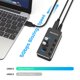 thumbnail image 5 of Hub USB RSHTECH USB 3.0 de 4 puertos con interruptor de encendido/apagado y adaptador, 5 of 8