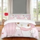 thumbnail image 1 of Diez pink my bunny melody duvet cover set for Kids Girls soft microfiber 3pc bedding set-hello cat Kitty pomporin and cinnamon full, 1 of 5