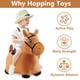 thumbnail image 2 of Hopping Horse iPlay iLearn Bouncy Pals Brown durante 18 a 36 meses, 2 of 7