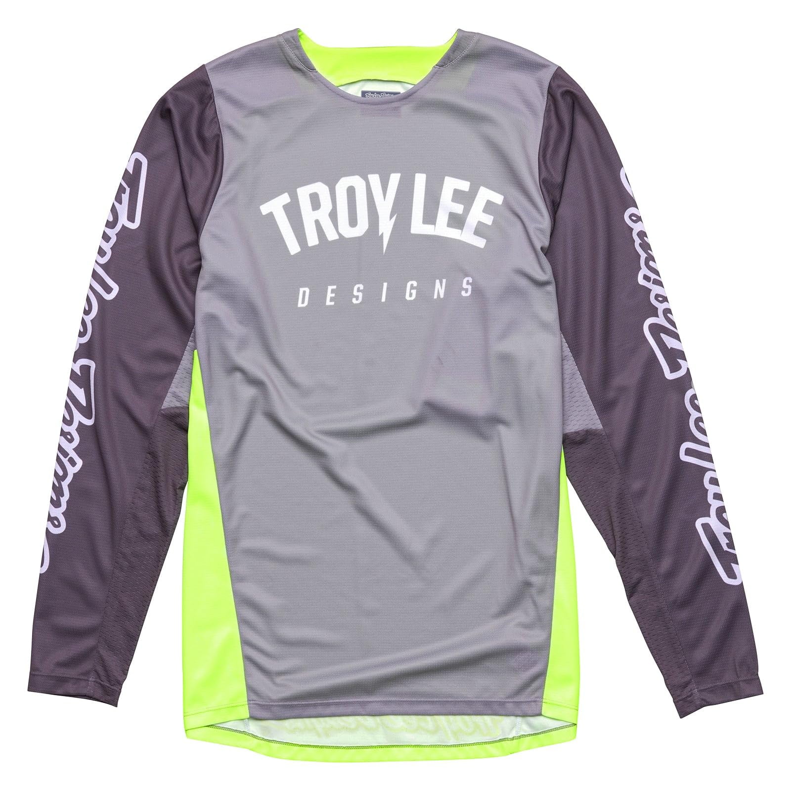 Maillot Para Moto Troy Lee Designs Gp Pro Boltz, Color Plateado Y Verde Brillante