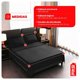 thumbnail image 3 of JUEGO DE SABANAS QUEEN 150X200 CM OKAERI negro 2 PLAZAS, 3 of 8