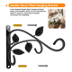 thumbnail image 4 of Soporte Para Plantas Belug Colgantes 2 Ganchos De Pared De Hierro Negro Lisa, 4 of 5