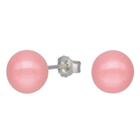 Lukso - Aros Con Perla Rosada 8 Mm En Plata 925