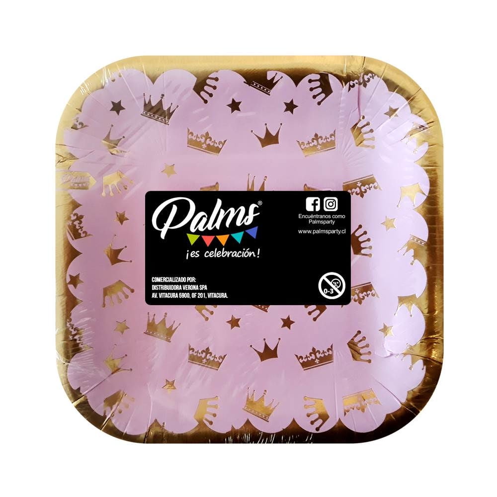 Set De 6 Platos Princesas 1 Un Palms