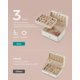 thumbnail image 4 of Jewelry Box SONGMICS Funda de viaje con organizador de 2 capas, color blanco, 4 of 9