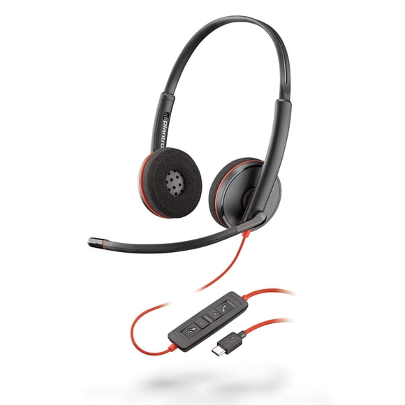 Auriculares Plantronics Blackwire C3220 estéreo con cable USB-C