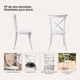 thumbnail image 3 of Pack 2 Sillas Comedor Terraza Apilables Polipropileno Modernas Crossback Blancas, 3 of 8