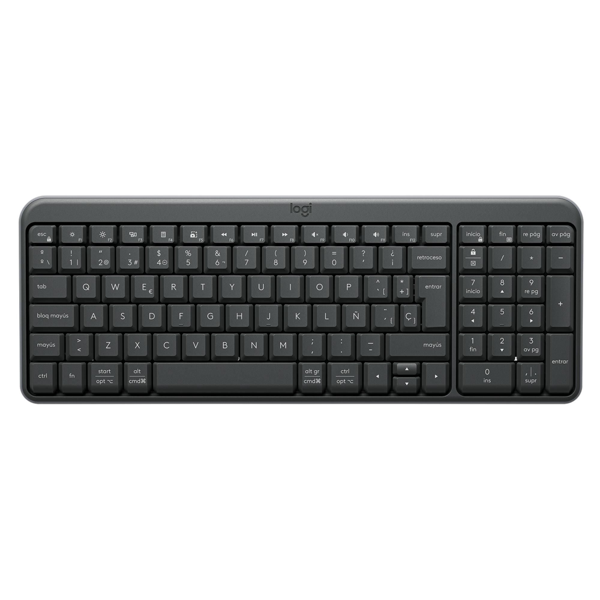 Teclado Logitech K250 Bluetooth compacto Grafito