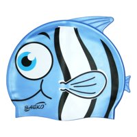 Gorra Natación Saeko Fish Azul