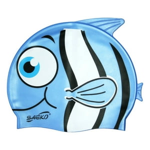Gorra Natación Saeko Fish Azul