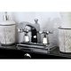 thumbnail image 2 of Grifo de baño Kingston Brass KS8641HX de 4 pulgadas, centro de 4, cromo pulido, 2 of 6
