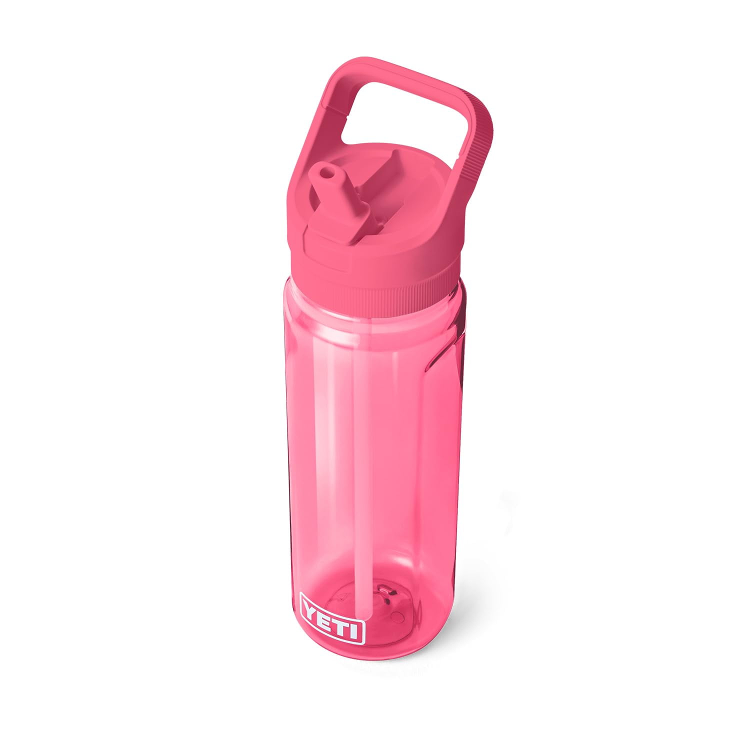 Botella De Agua Yeti Yonder De 750 Ml Con Tapa De Pajita, Color Rosa Tropical