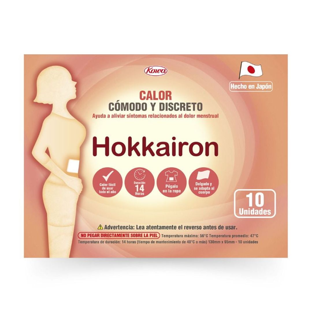 Hokkairon Parche Térmico Alivia Dolor Menstrual 10 Uni