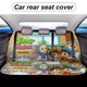 thumbnail image 5 of Fondo de Omar y Hana-theme Car Rear Seat Covers Back Elastic Flexible Car Seat Covers Decorative Fits Most Cars 120x59x76cm, 5 of 6
