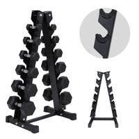 Linea Sport - Rack Para Mancuernas De 6 Pares Tipo Torre En A Organizador