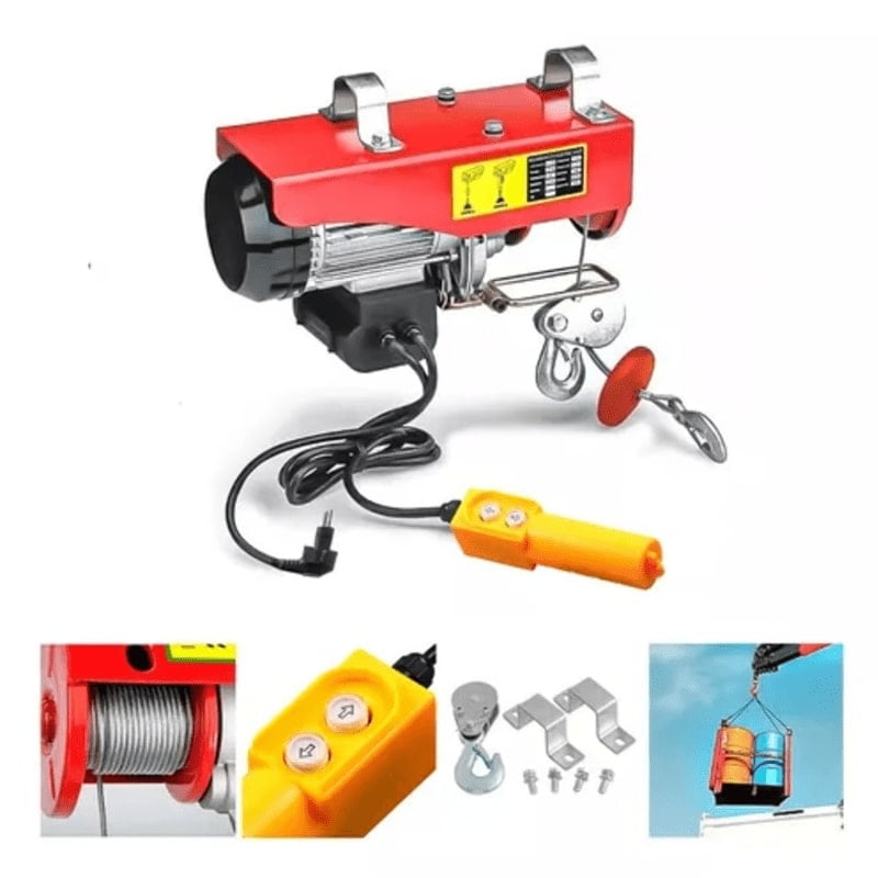 Genérico - Tecle Electrico Levante De 500k 12 Metros Cable Acero 1050w