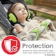 thumbnail image 2 of PLANTURECO Auriculares Protectores de Ruido para Bebés de 3 Meses a 3 Años - Clips Universales de Plástico para Manta 2 Piezas – Protección Auditiva Infantil – Cancelación de Ruido (Verde), 2 of 9