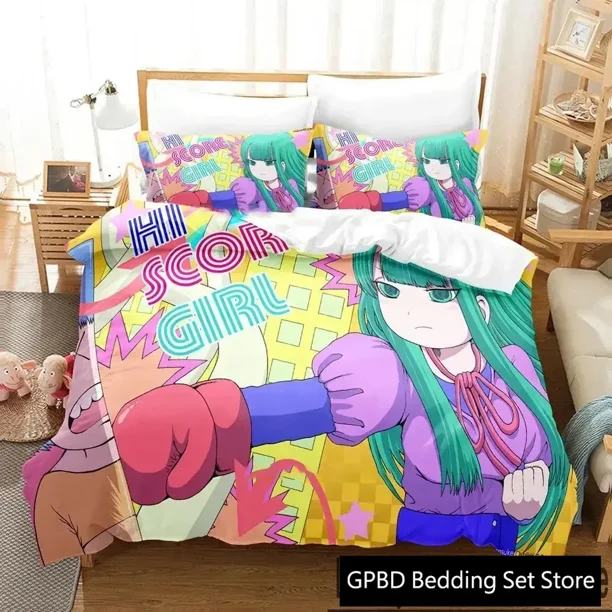 Hi Score GirlBedding Set Duvet Cover Bed Set Quilt Cover Pillowcase Comforter Boys Adult Bedding Set