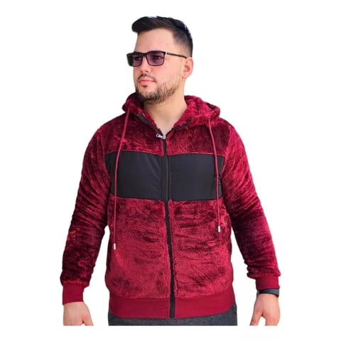 Likeshop - Polerón Peludo Canguro Hombre Premium 0253