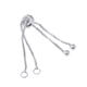thumbnail image 2 of Cadena extensora ajustable s925 para collar pulsera joyería haciendo plata, 2 of 3