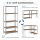 thumbnail image 4 of Estante Metálico 180cmX90cmX40cm Organizador Plateado De 5 Niveles Facil Ensamblado Multiuso Escritorio Madera Mdf, 4 of 6