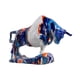thumbnail image 5 of Estatua De Ganado Con Detalles Vívidos, Figura De Toro De Resina Para Estante, Sala De Estar, Interior, Azul Y Blanco, 5 of 5
