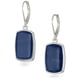 thumbnail image 1 of Pendientes colgantes grandes de mezclilla tono plata Nine West, 1 of 2