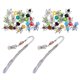 thumbnail image 5 of 24 Piezas De Plata Tibetana Angel Wing Charms Colgante De Cristal Bead Multicolor, 5 of 5
