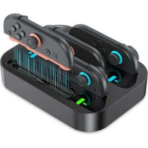 Base De Carga 4-En-1 Aaronmei Nintendo Switch 2 Joy-Con Negro