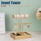 thumbnail image 3 of 1pc 3-Layer Jewelry Display Rack, Adjustable Necklace Holder, Maximize Your Jewelry Collection With This T-shaped Jewelry Display Stand, Jewelry Earring Storage Rack, Earring Necklace, Bracelet, Hair, 3 of 3