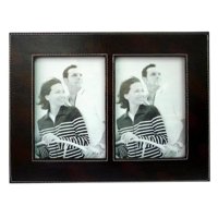 Homeessentials - Marco De Eco Cuero Para 2 Fotos De 13X18 Cm