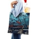 thumbnail image 4 of Herramientas Bolso de tela con estampado de lienzo para mujer, bolsa de compras reutilizable y estética, con cremallera interior, regalo para mujer,40*40cm., 4 of 6
