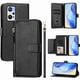 thumbnail image 1 of Funda tipo libro para REALME Q5 Pro 5G con bolsillo con cremallera, cierre magnético, 7 ranuras para tarjetas y correa para la muñeca., 1 of 6