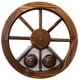 thumbnail image 1 of Wagon Wheel Leigh Country TX 93947, 18 cm, pino macizo y nogal, 1 of 6