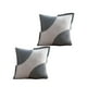 thumbnail image 3 of Pack De 2 Fundas De Cojines Diseño Tela Pana Empalmado 45cm X 45 Cm Gris Claro, 3 of 4