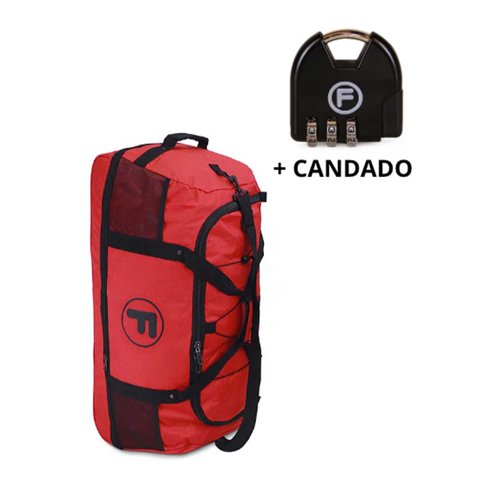 F - Bolso Goliat Rojo + Candado