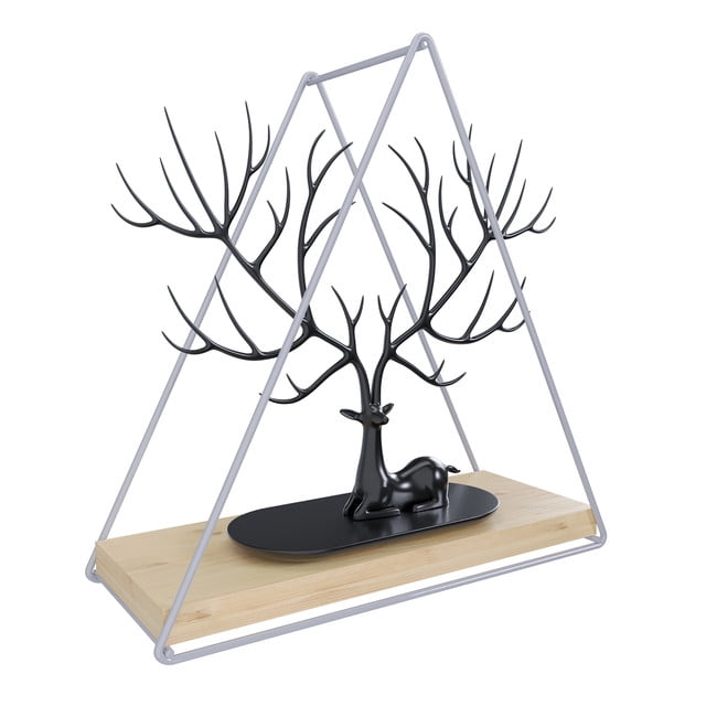 Vekkahome - Repisa Triangular Pino White 25x10x25cm