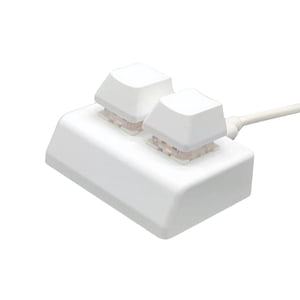 Magideal - 2 Teclas Para Juegos Teclado Usb Teclado Mecánico Tipo C Usb Con Cable Marrón Eje Retroiluminado Programación Teclado Hotswap Mini Teclados Para Blanco