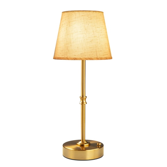 Lámpara de mesa inalámbrica EppieBasic recargable, dorado vintage