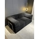 thumbnail image 1 of Sofa Modular Transformable 3 En 1 Sofa Cama Alta Elastidad Color Negro Diseño De La Tela Rayado, 1 of 7