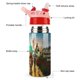thumbnail image 3 of El Mago de la Ciudad EsmeraldaBotella de Agua con Tapa Pop Top de Un Toque, Acero Inoxidable, a Prueba de Fugas, para Deportes, Botella Infantil rosa 12 oz, 3 of 6