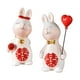 thumbnail image 3 of 2x Pareja Estatua De Conejo Bodas Conejito Figuras De Resina Para Decoración Del Hogar, 3 of 3